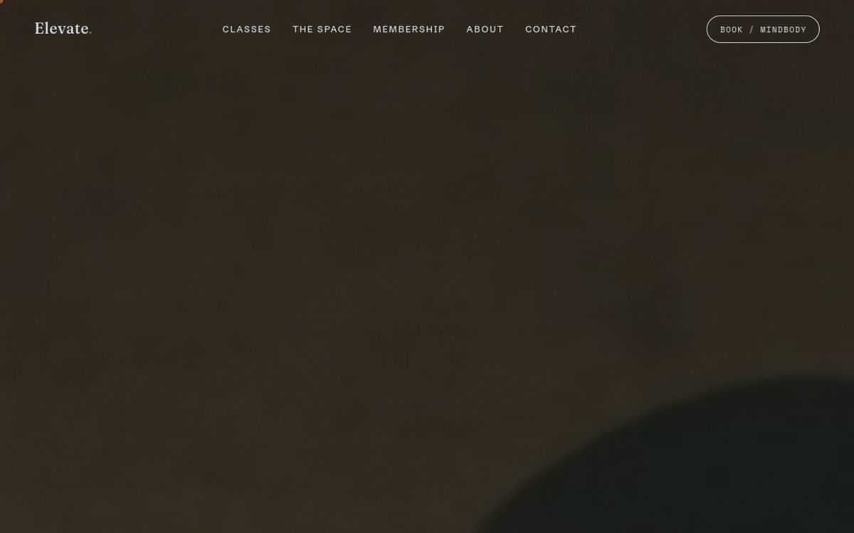 Elevate Core Studio Pilates website built by J&O Digital Creations